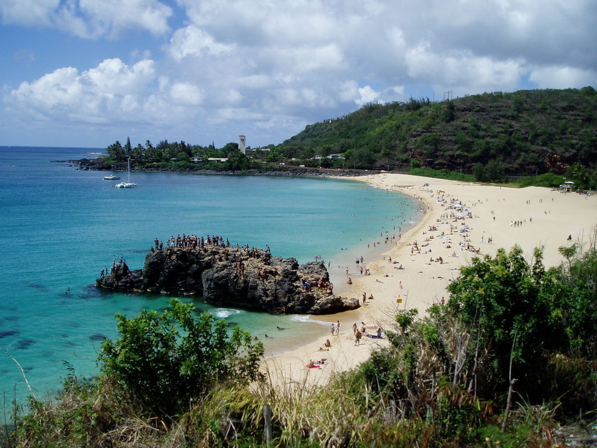 Waimea Bay auf dem wunderschönen Oahu